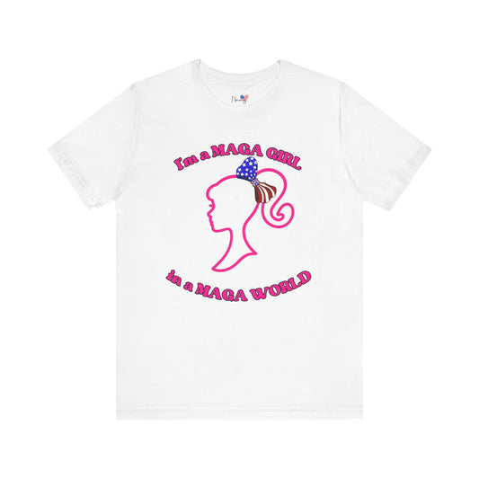 MAGA Girl Tee, Support Women's Empowerment, Patriotic Shirt, Political Gift, Casual Style