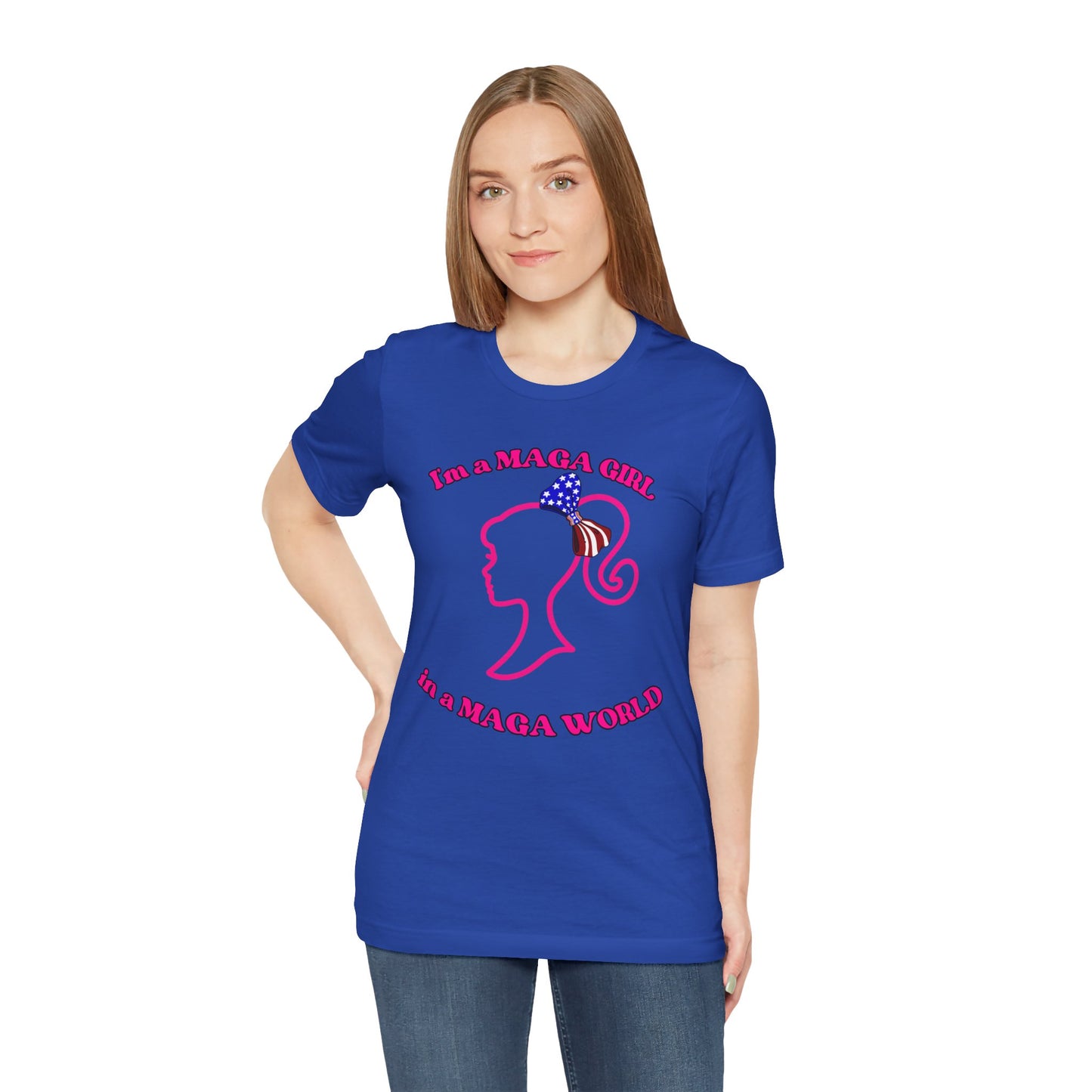 MAGA Girl Tee, Support Women's Empowerment, Patriotic Shirt, Political Gift, Casual Style