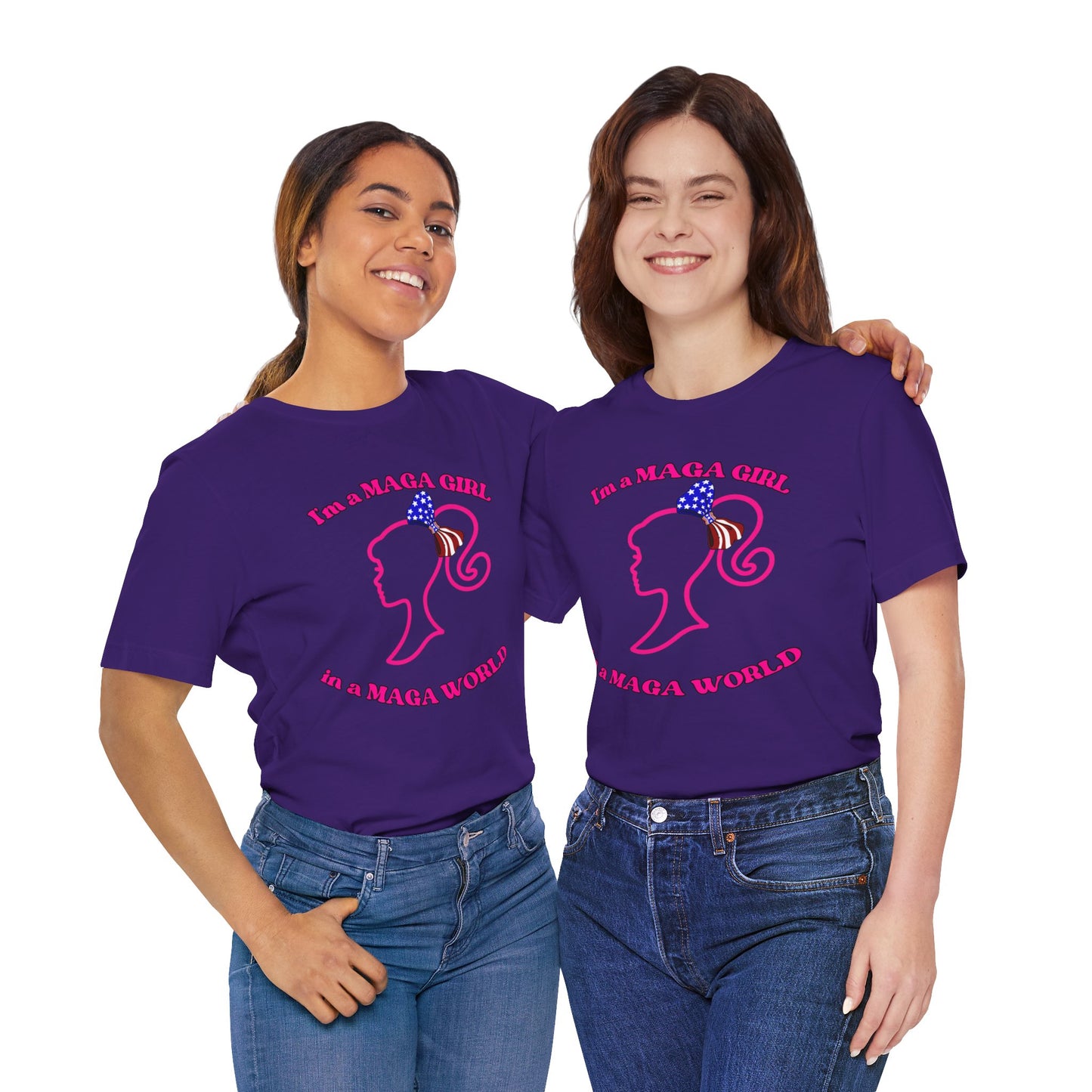 MAGA Girl Tee, Support Women's Empowerment, Patriotic Shirt, Political Gift, Casual Style