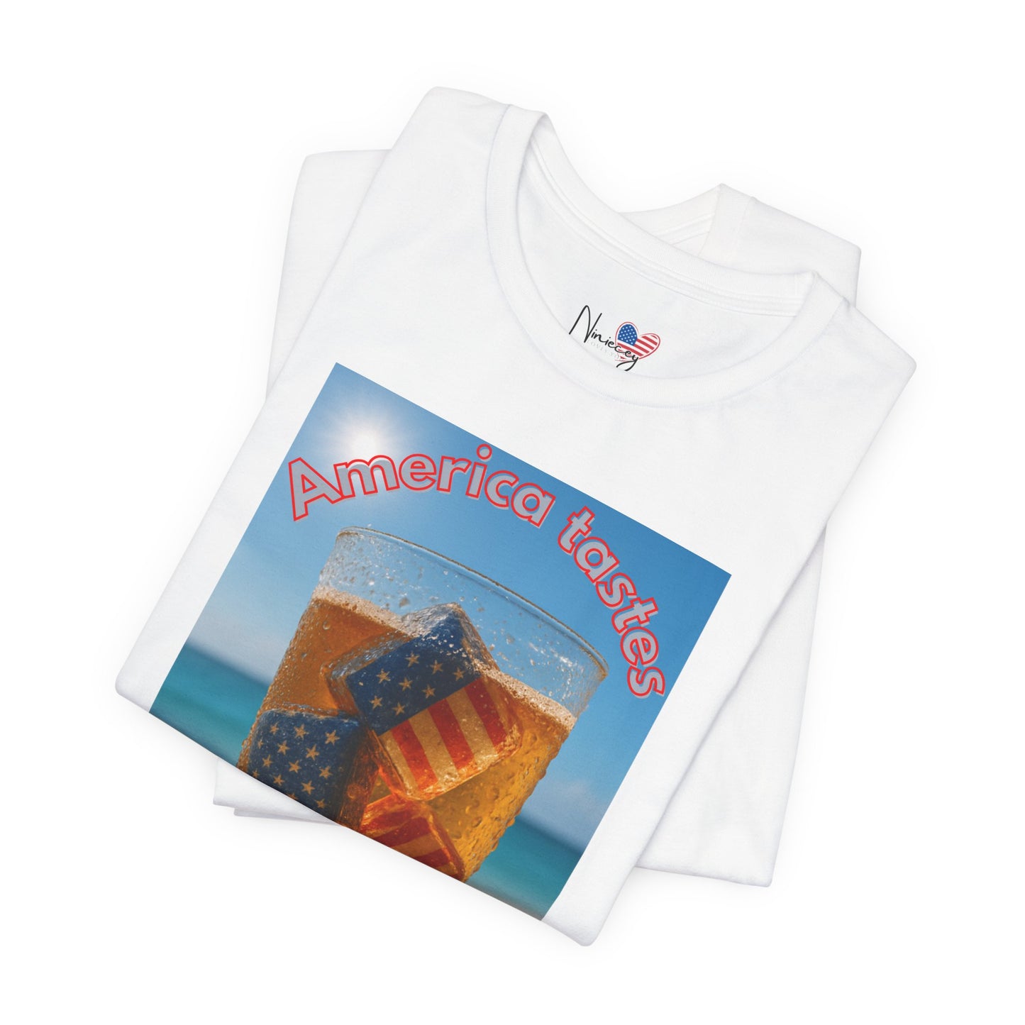 Patriotic Summer Tee - America Tastes Better with ICE Unisex Jersey Short Sleeve Tee