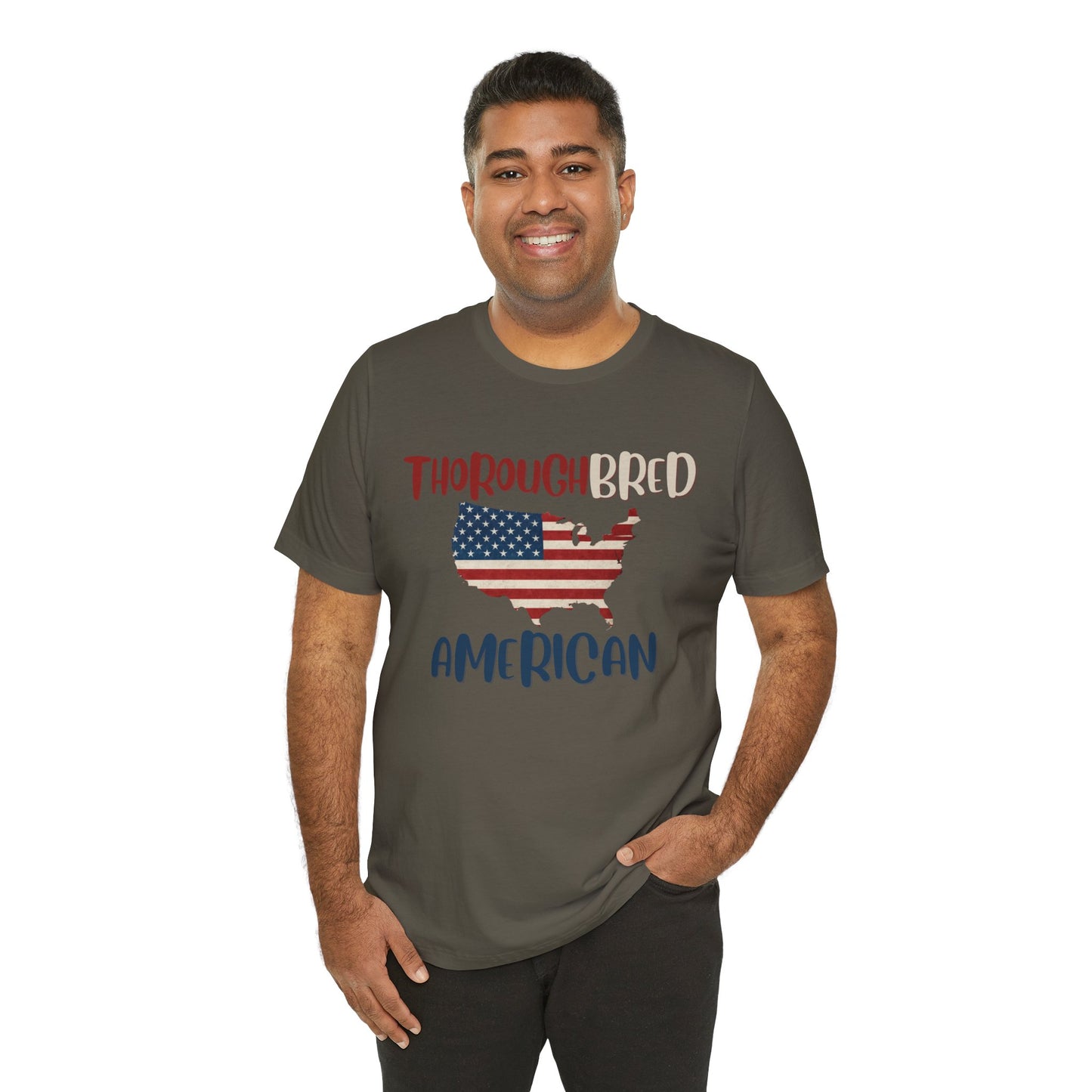 Thoroughbred American Tee – Unisex Jersey Short Sleeve Shirt for Patriotic Celebrations, American Pride, Independence Day, Gift for [...]
