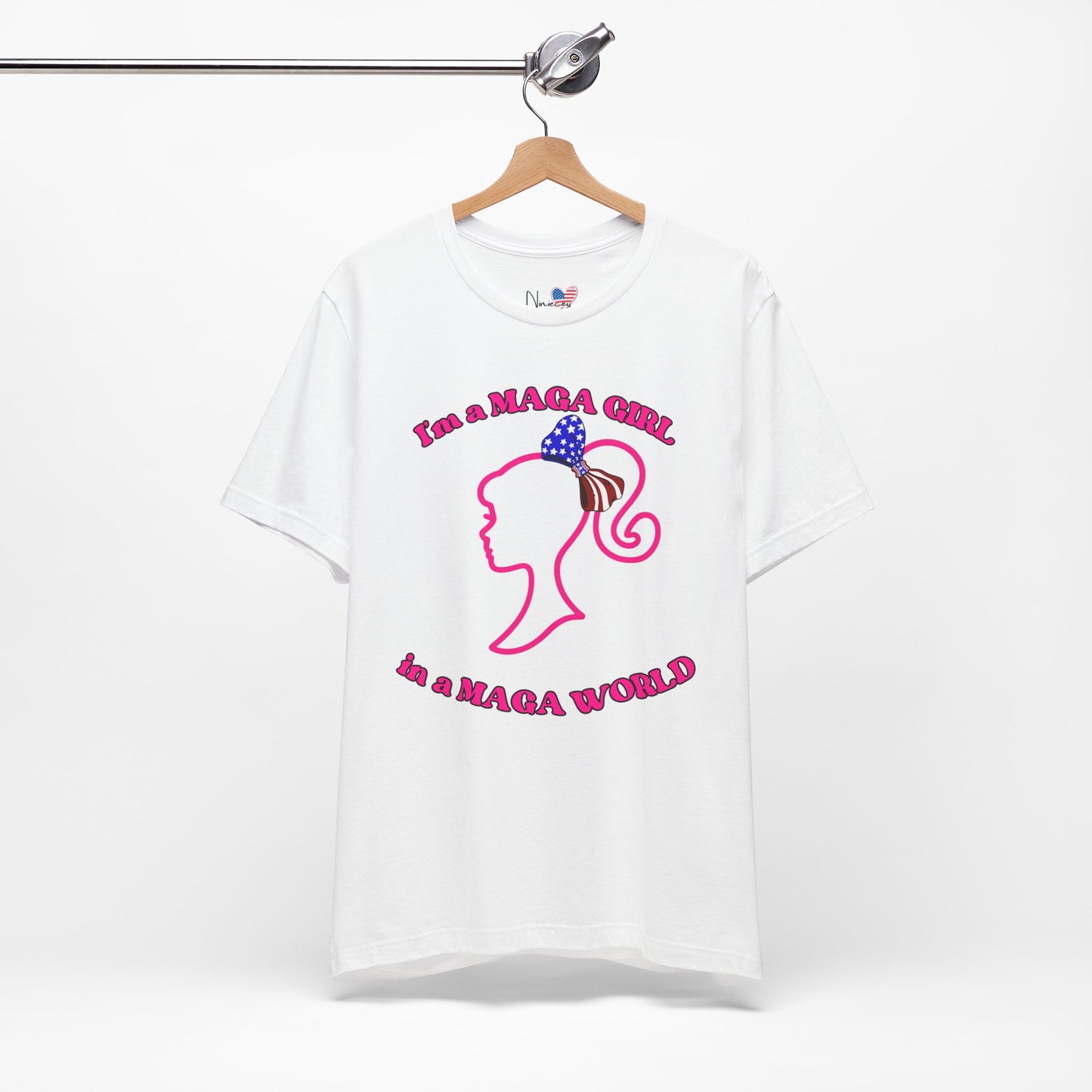 MAGA Girl Tee, Support Women's Empowerment, Patriotic Shirt, Political Gift, Casual Style