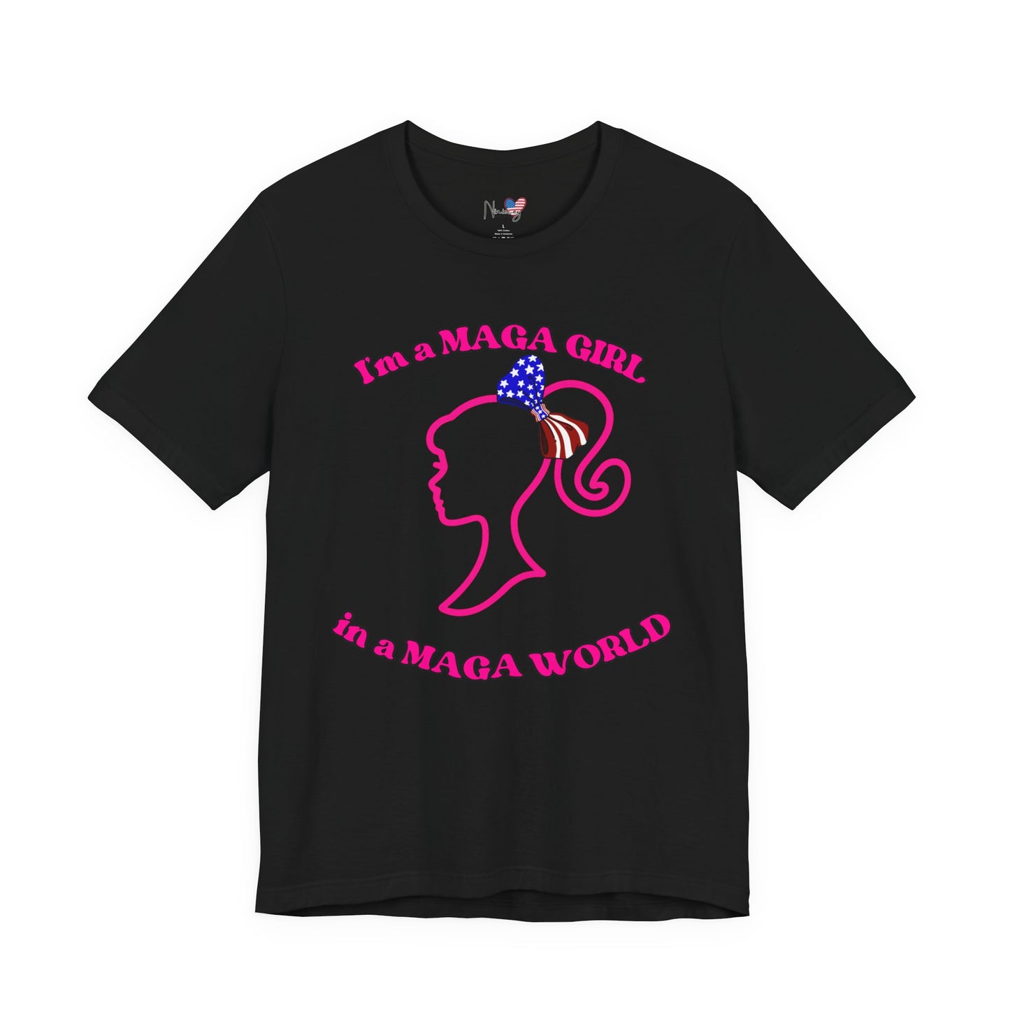 MAGA Girl Tee, Support Women's Empowerment, Patriotic Shirt, Political Gift, Casual Style