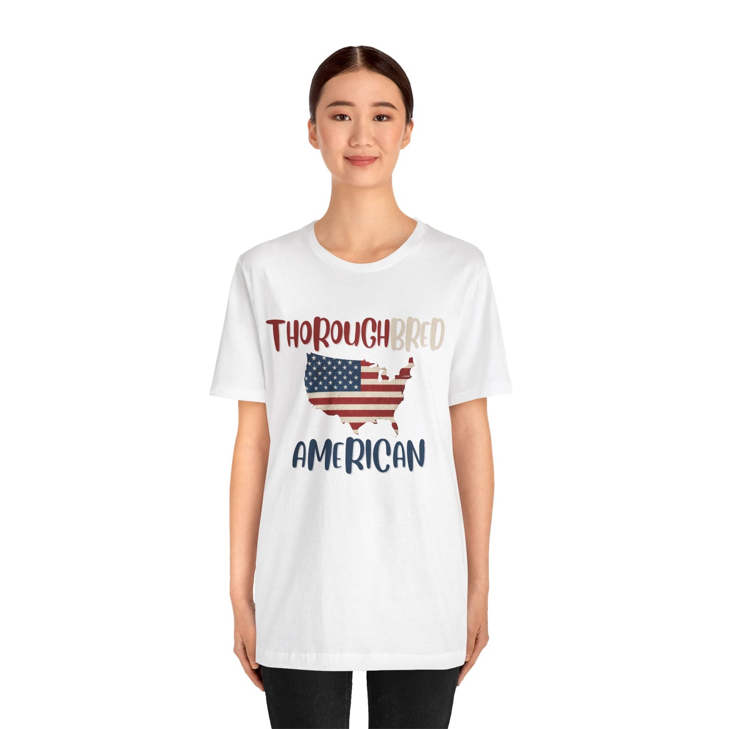 Thoroughbred American Tee – Unisex Jersey Short Sleeve Shirt for Patriotic Celebrations, American Pride, Independence Day, Gift for [...]