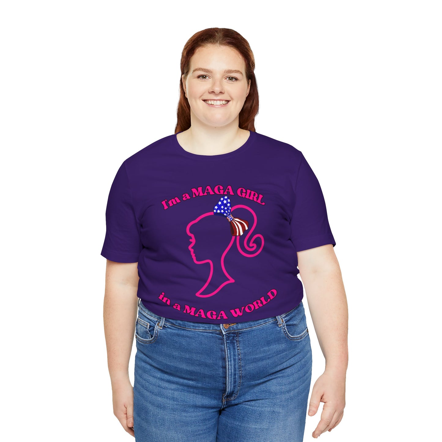 MAGA Girl Tee, Support Women's Empowerment, Patriotic Shirt, Political Gift, Casual Style