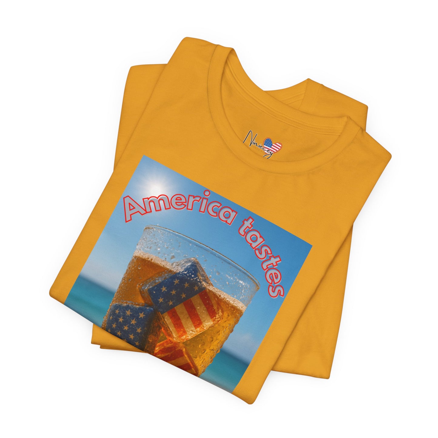 Patriotic Summer Tee - America Tastes Better with ICE Unisex Jersey Short Sleeve Tee