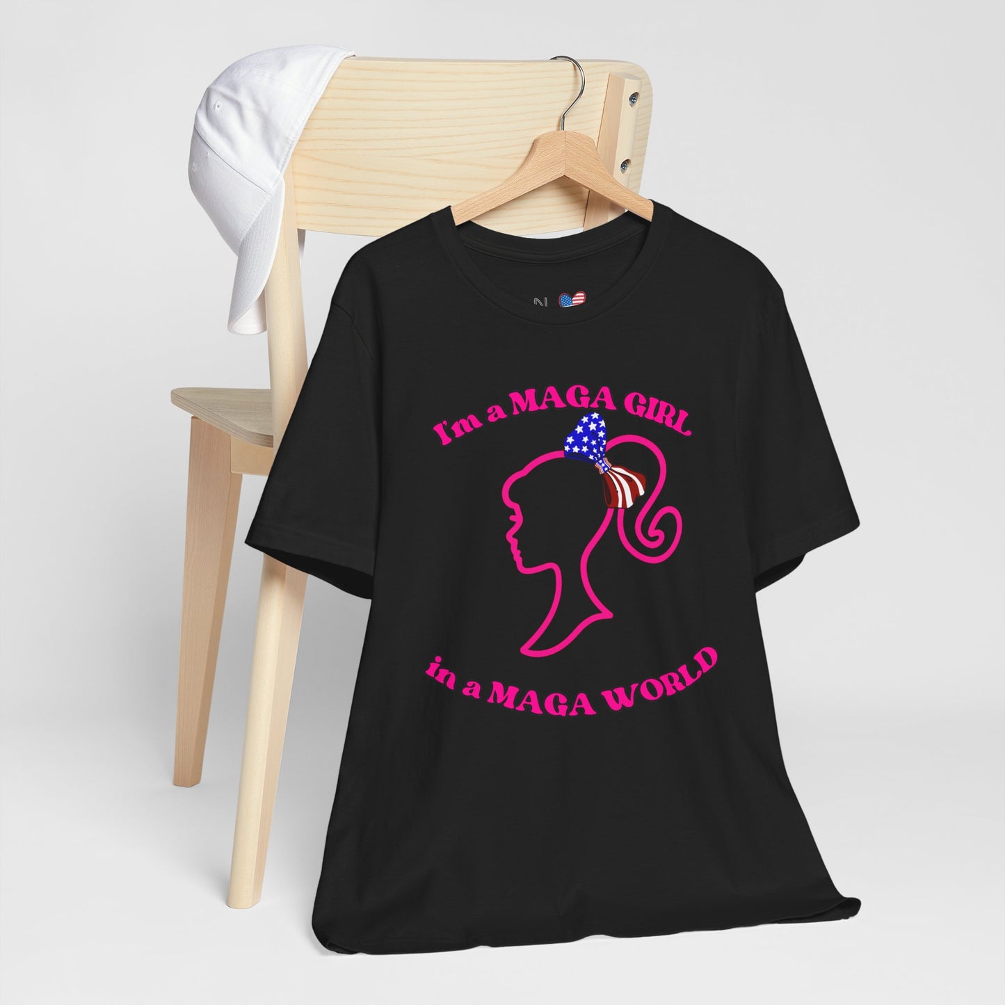 MAGA Girl Tee, Support Women's Empowerment, Patriotic Shirt, Political Gift, Casual Style