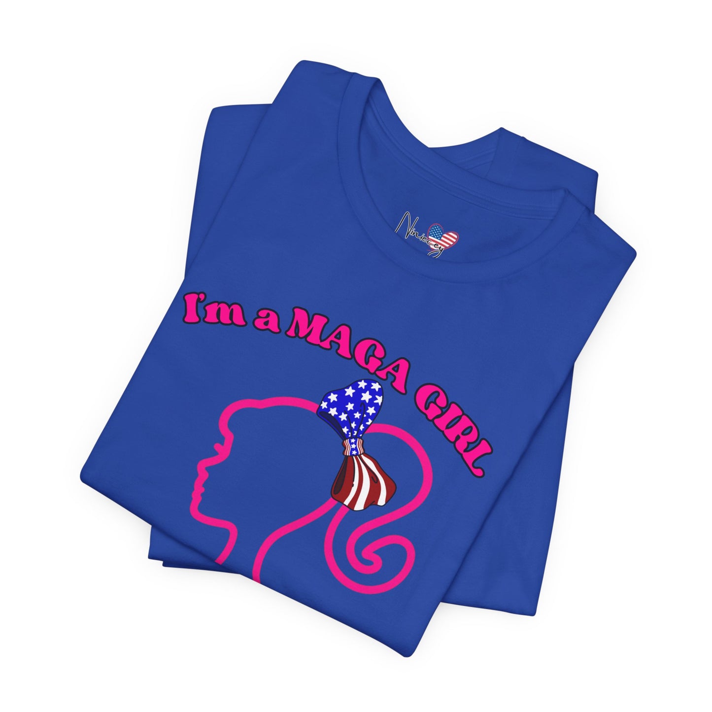 MAGA Girl Tee, Support Women's Empowerment, Patriotic Shirt, Political Gift, Casual Style