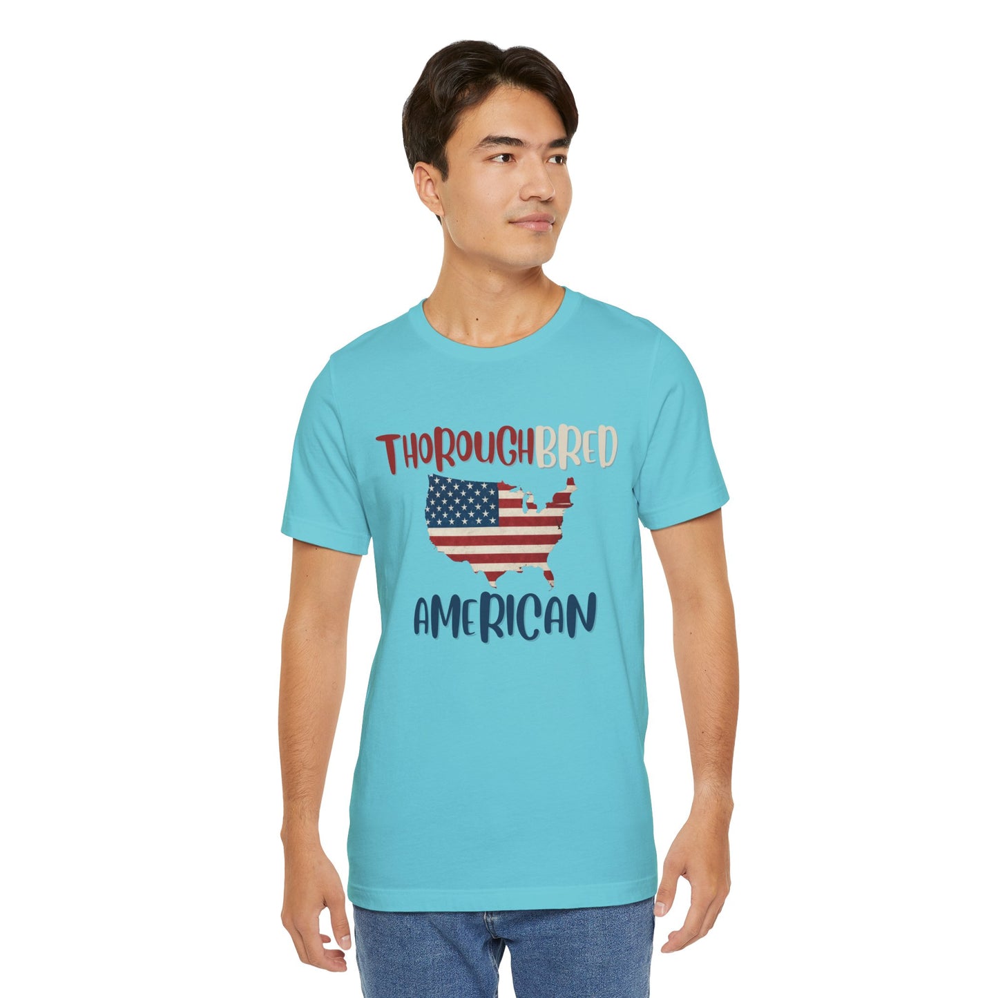 Thoroughbred American Tee – Unisex Jersey Short Sleeve Shirt for Patriotic Celebrations, American Pride, Independence Day, Gift for [...]