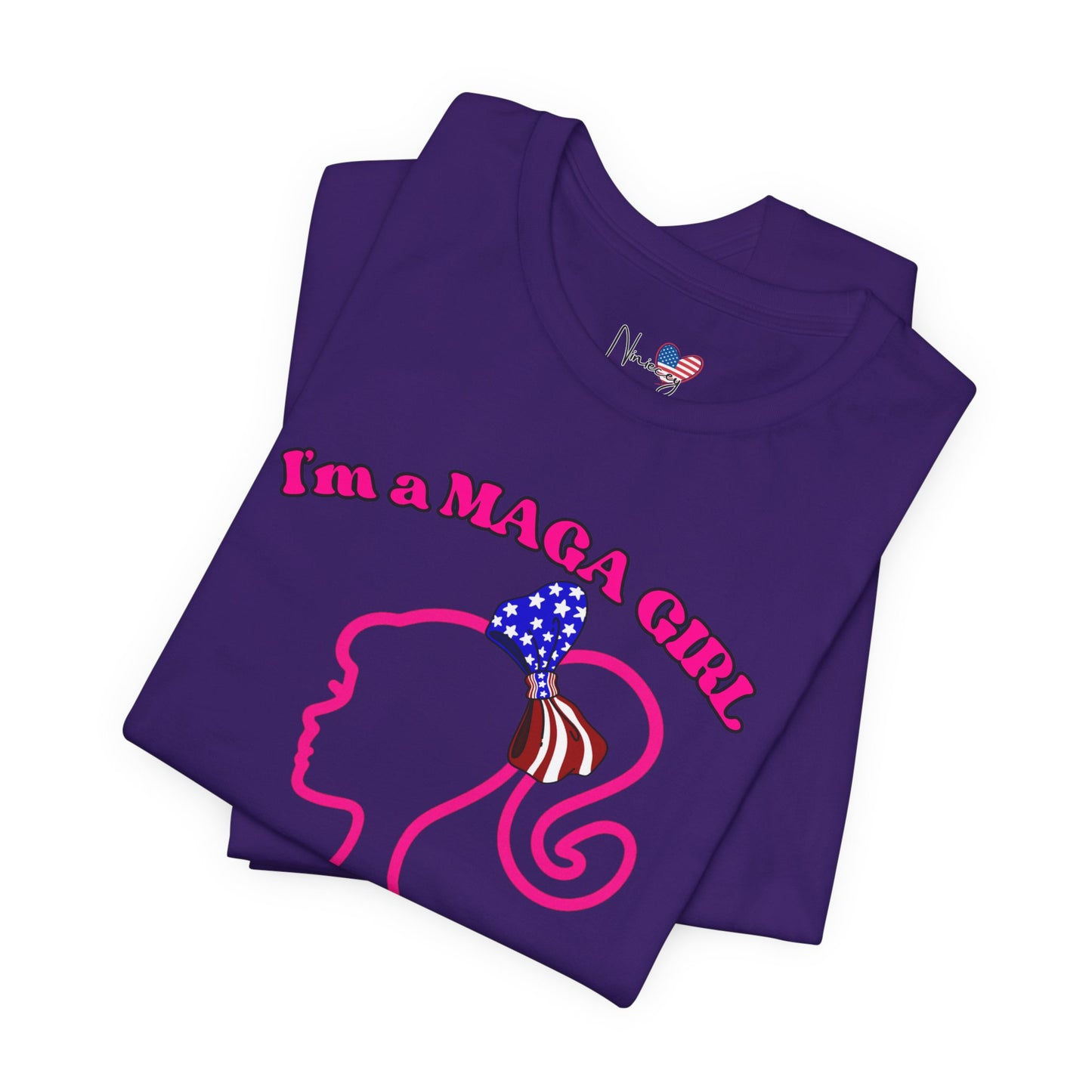 MAGA Girl Tee, Support Women's Empowerment, Patriotic Shirt, Political Gift, Casual Style