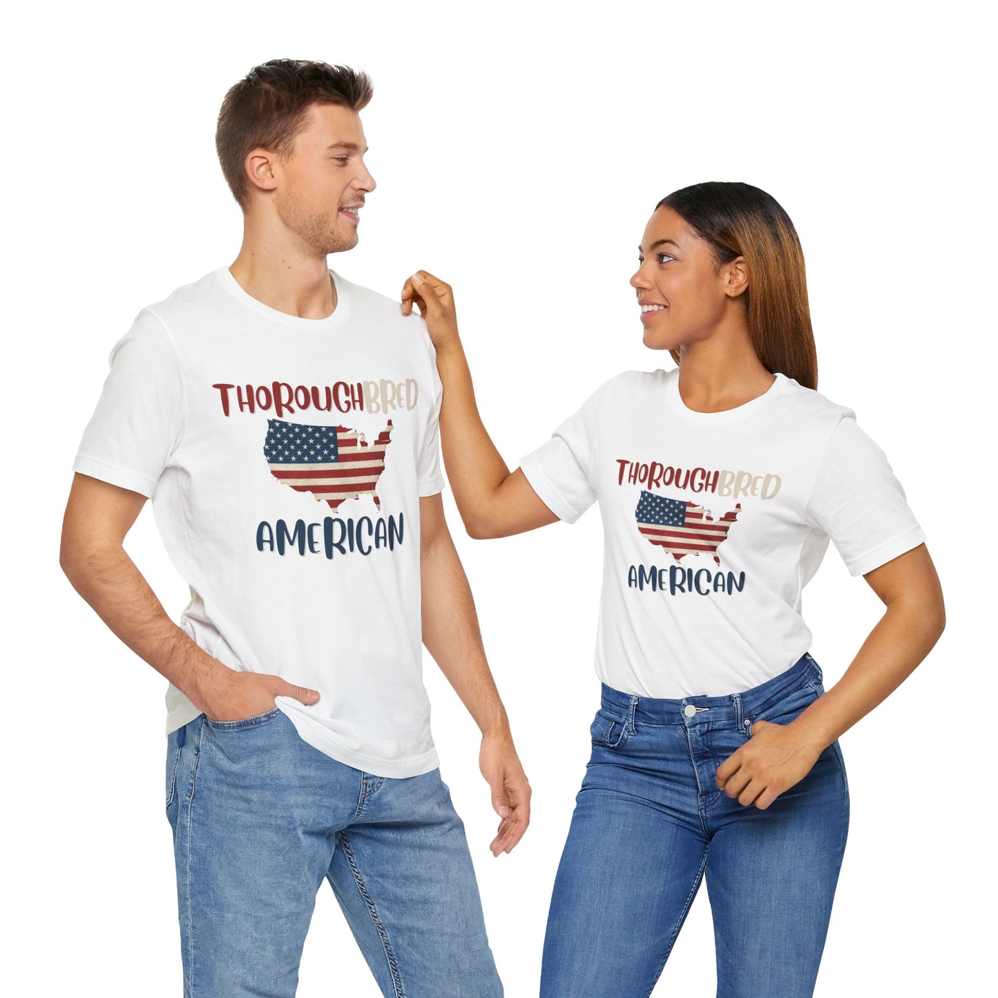 Thoroughbred American Tee – Unisex Jersey Short Sleeve Shirt for Patriotic Celebrations, American Pride, Independence Day, Gift for [...]