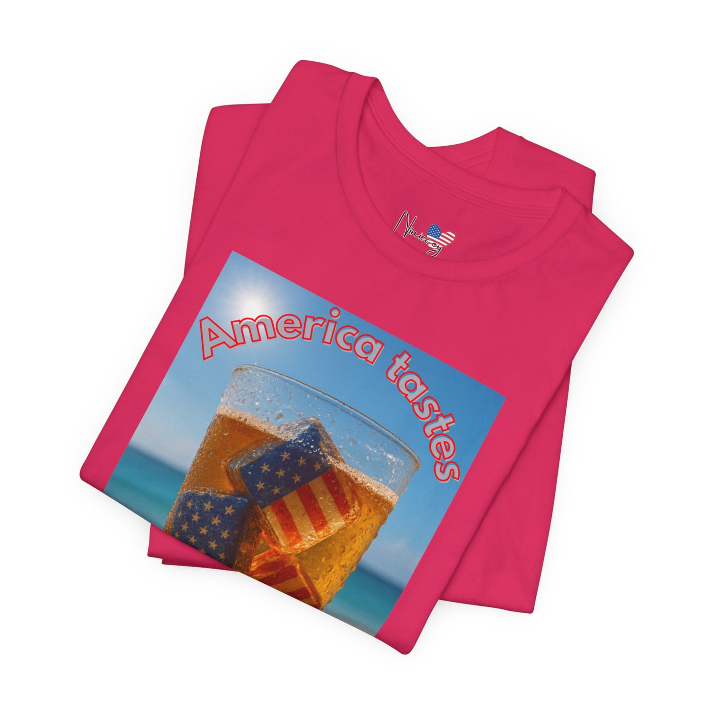 Patriotic Summer Tee - America Tastes Better with ICE Unisex Jersey Short Sleeve Tee