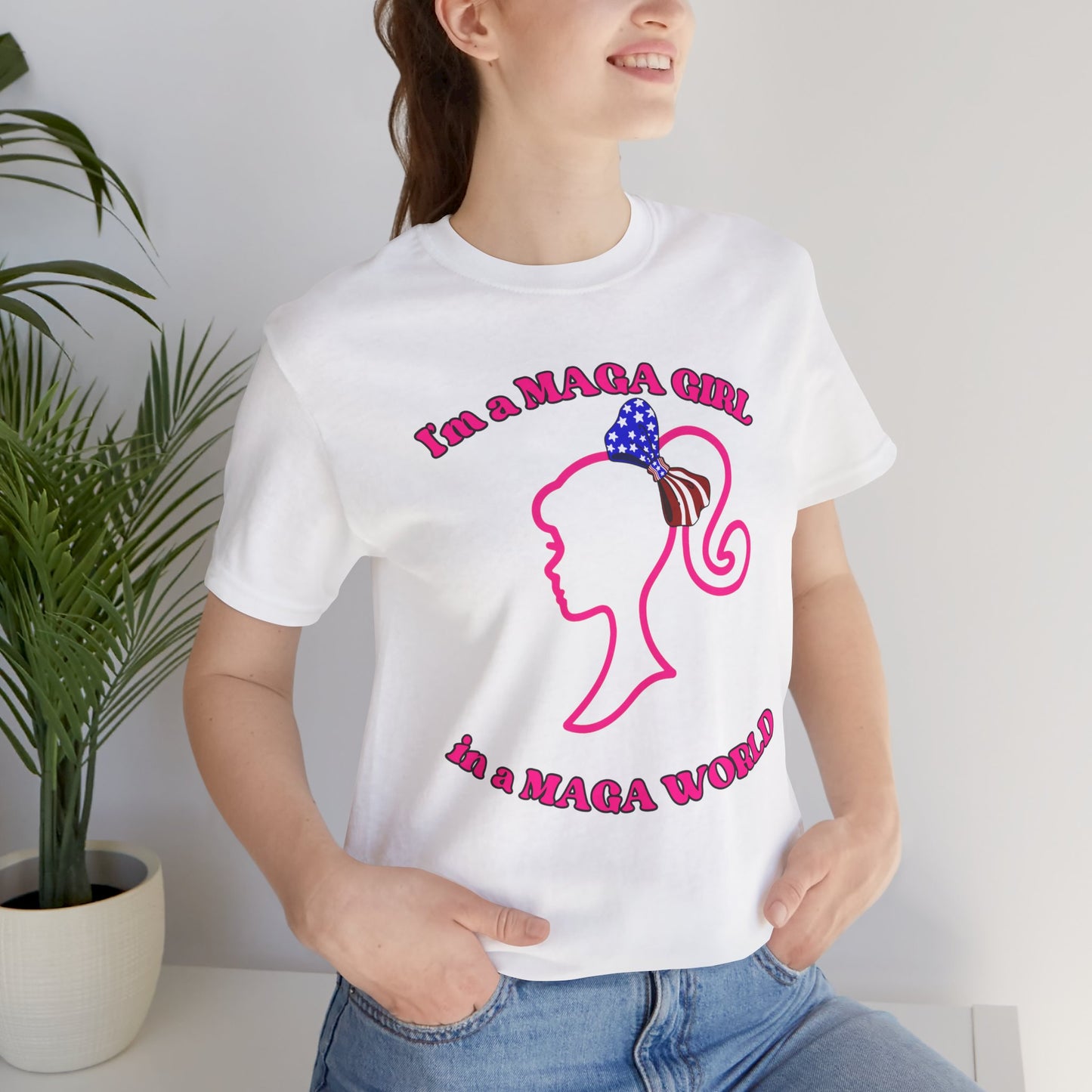 MAGA Girl Tee, Support Women's Empowerment, Patriotic Shirt, Political Gift, Casual Style