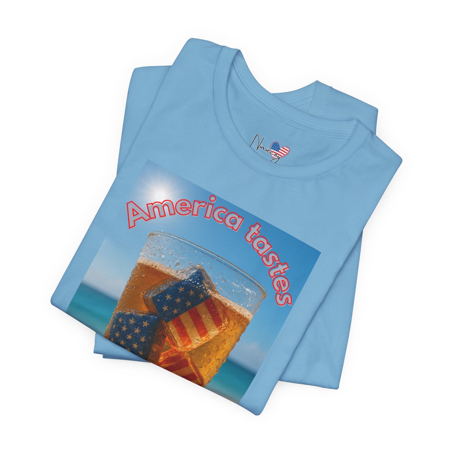 Patriotic Summer Tee - America Tastes Better with ICE Unisex Jersey Short Sleeve Tee