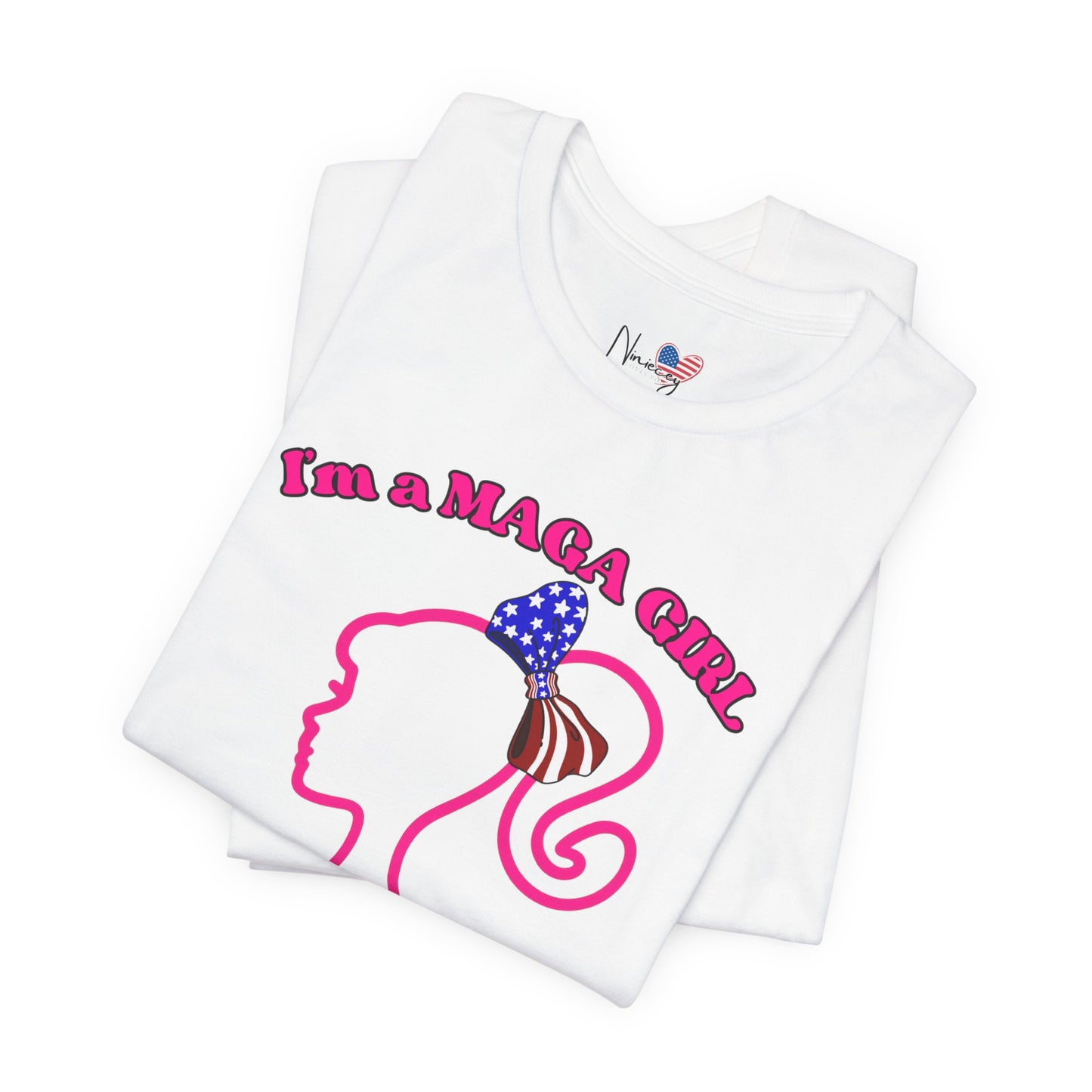 MAGA Girl Tee, Support Women's Empowerment, Patriotic Shirt, Political Gift, Casual Style