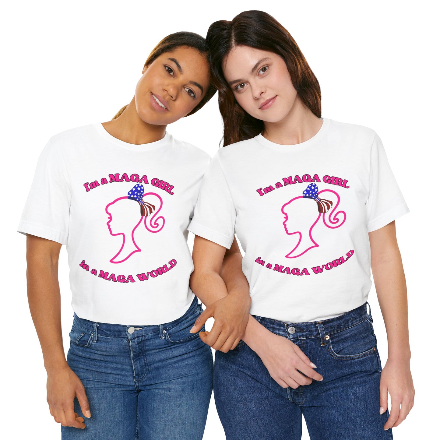 MAGA Girl Tee, Support Women's Empowerment, Patriotic Shirt, Political Gift, Casual Style