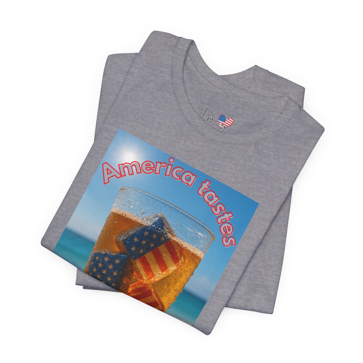 Patriotic Summer Tee - America Tastes Better with ICE Unisex Jersey Short Sleeve Tee