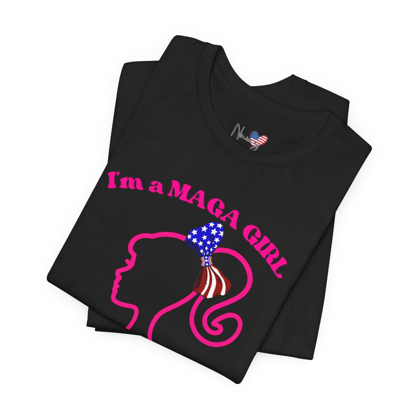 MAGA Girl Tee, Support Women's Empowerment, Patriotic Shirt, Political Gift, Casual Style
