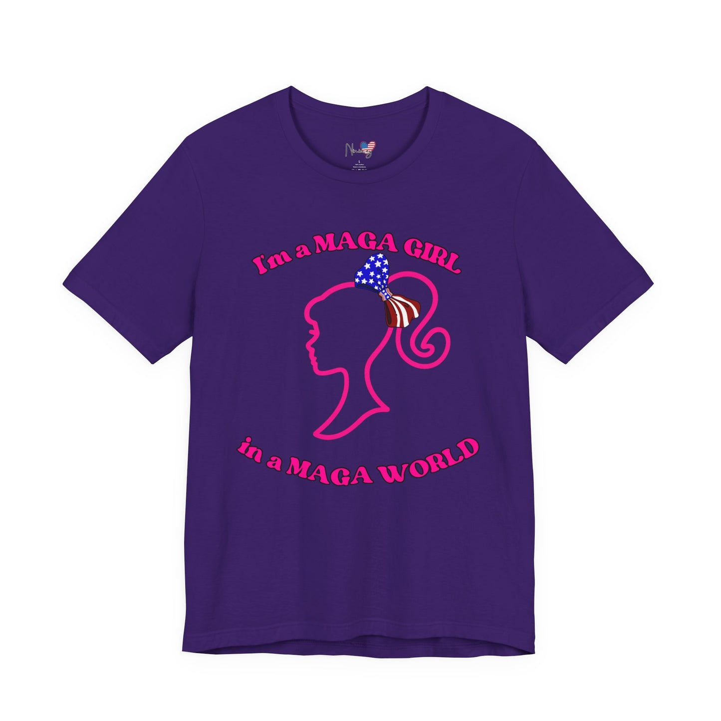 MAGA Girl Tee, Support Women's Empowerment, Patriotic Shirt, Political Gift, Casual Style